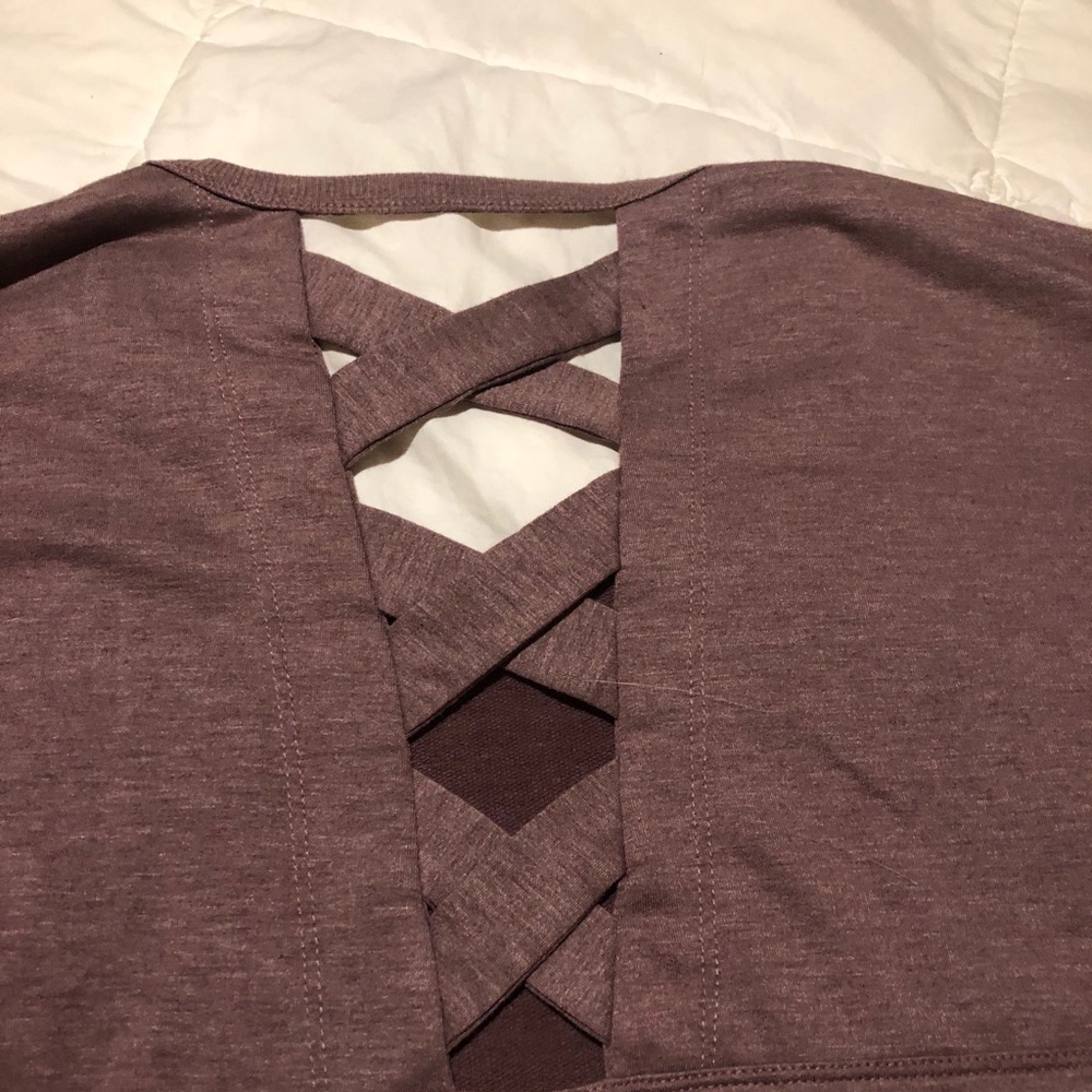 Balance collection crisscross back pullover